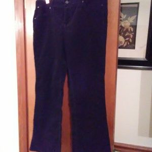 Talbots black corduroy boot cut pants